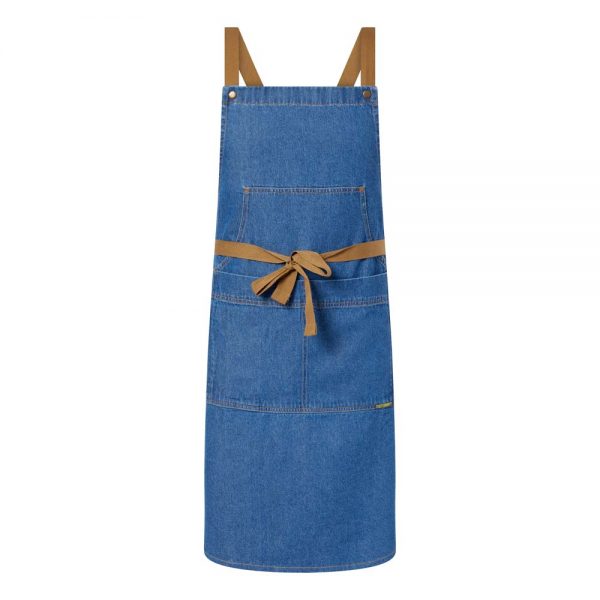 DENIM BIB APRON WITH POCKET | Chefscraft
